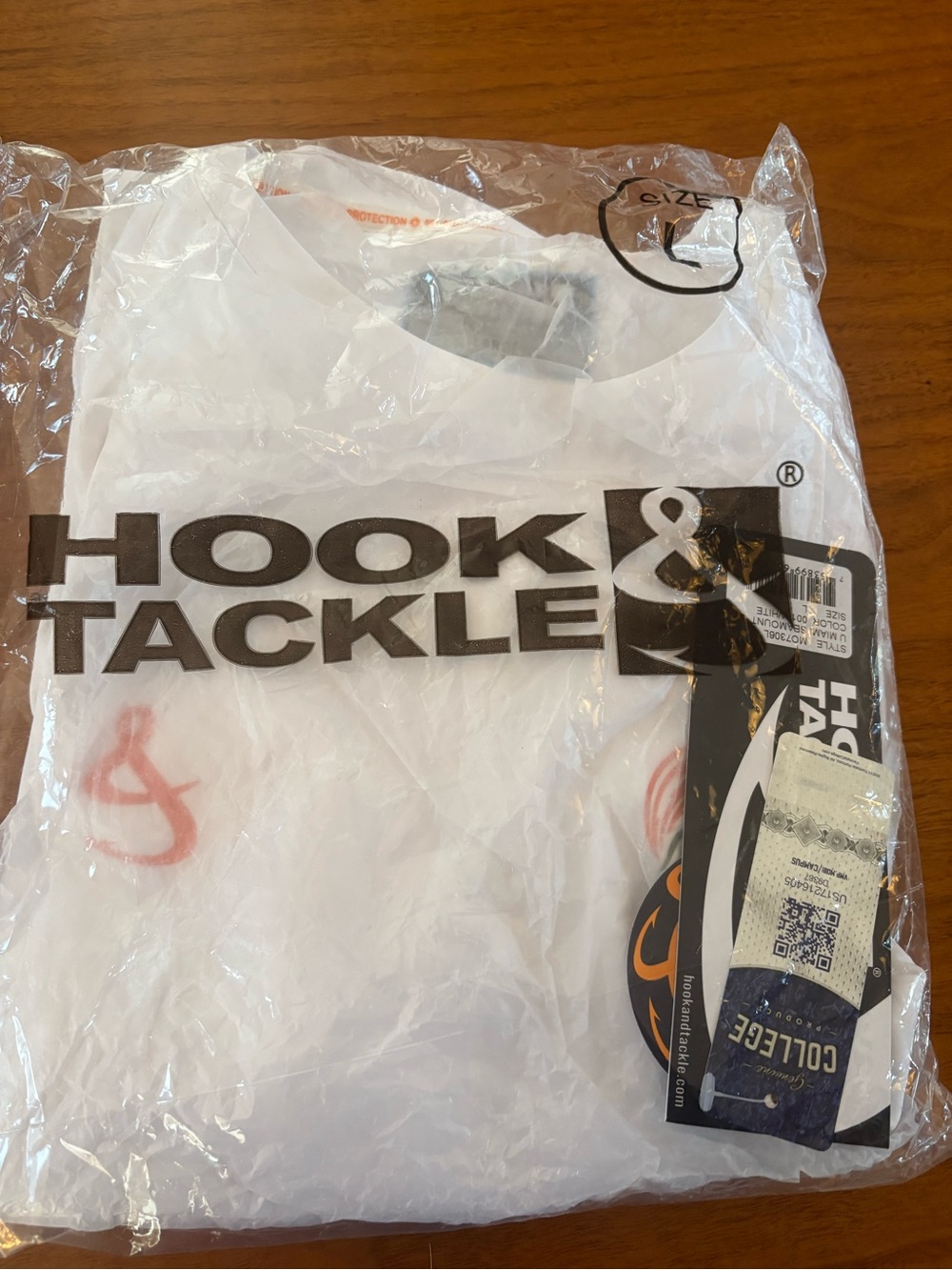 New in bag Hook and Tackle UV shirt